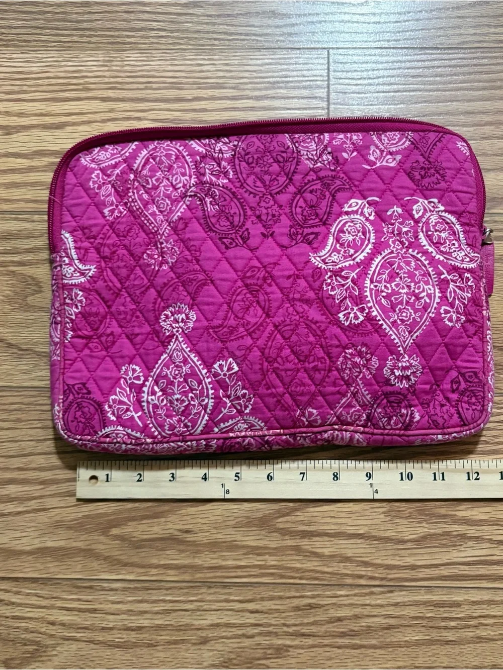 Vera Bradley Pink Paisley Laptop Tablet Case Cover Quilted